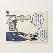 Rant Cartoon Jigzaag Puzzle Legpuzzel (Horizontaal)