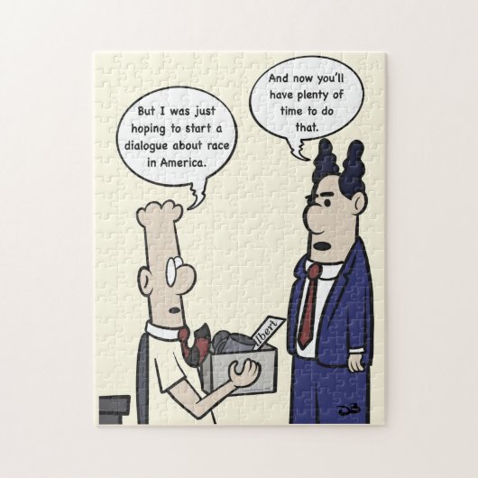 Rant Cartoon Jigzaag Puzzle Legpuzzel (Verticaal)