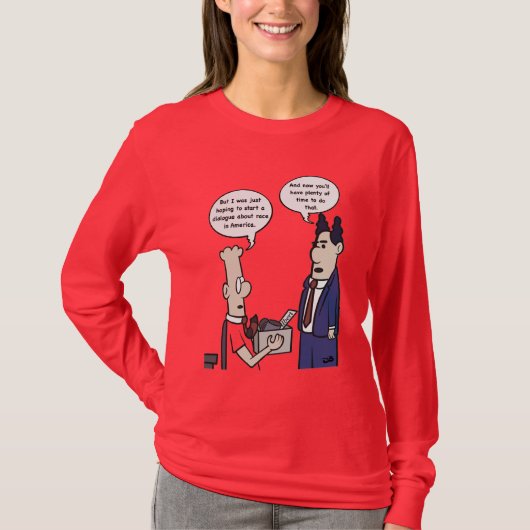 Rant Cartoon Longsleeved T-Shirt (Voorkant)