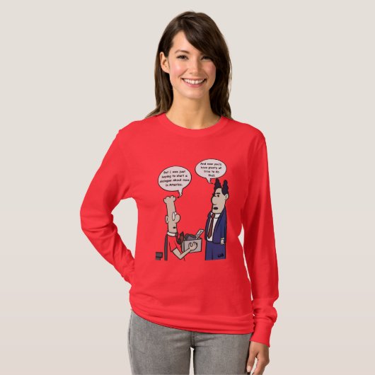 Rant Cartoon Longsleeved T-Shirt (Voorkant volledig)