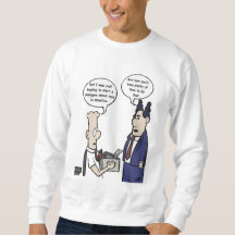 Rant Cartoon Mannen White Sweatshirt