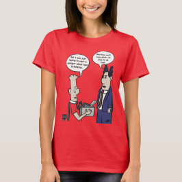 Rant Cartoon Roze T-Shirt voor vrouwen