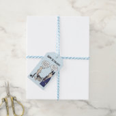 Rant Cartoon White Gift Label Cadeaulabel (Met Touw)