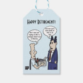 Rant Cartoon White Gift Label Cadeaulabel (Voorkant)