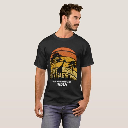 Ranthambore, India Safari National Park Game Reser T-shirt (Voorkant volledig)