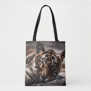 ranthambore Wilde tijger Fine art afbeelding portr Tote Bag