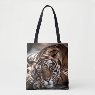 ranthambore Wilde tijger Fine art afbeelding portr Tote Bag