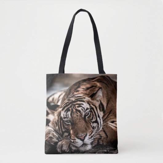 ranthambore Wilde tijger Fine art afbeelding portr Tote Bag (Voorkant)