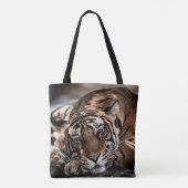 ranthambore Wilde tijger Fine art afbeelding portr Tote Bag (Achterkant)