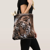 ranthambore Wilde tijger Fine art afbeelding portr Tote Bag (Dichtbij)