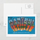 Rantoul, Illinois - grote letterscènes Briefkaart (Voorkant / Achterkant)