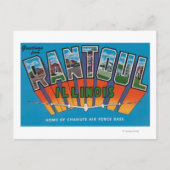 Rantoul, Illinois - grote letterscènes Briefkaart (Voorkant)