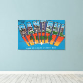 Rantoul, Illinois - grote letterscènes Canvas Afdruk (Insitu (Houten vloer))