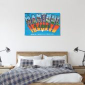 Rantoul, Illinois - grote letterscènes Canvas Afdruk (Insitu (Slaapkamer))