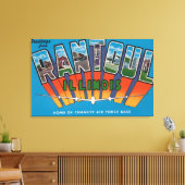 Rantoul, Illinois - grote letterscènes Canvas Afdruk (Insitu (Woonkamer))