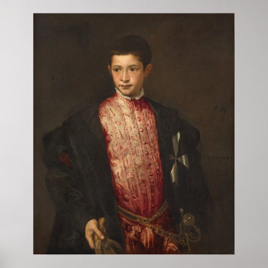 Ranuccio Farnese - Titian Fijne Kunst Poster (Voorkant)