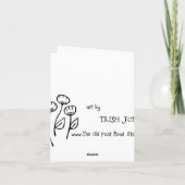 Ranunculas in een Compote Notecard Kaart (Achterkant)