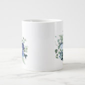 Ranunculus Anemone Hydrangea Roos Witte achtergron Grote Koffiekop (Voorkant)