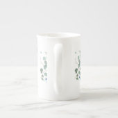 Ranunculus Anemone Hydrangea Roos Witte achtergron Porselein Kop (Achterkant)