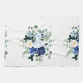 Ranunculus Anemone Hydrangea Roos Witte achtergron Theedoek (Horizontaal)