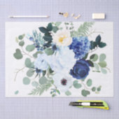 Ranunculus Anemone Hydrangea Roos Witte achtergron Tissuepapier (Craft)