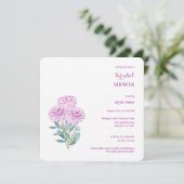 Ranunculus & Anemonen  Vrijgezellenfeest Kaart (Staand voorkant)