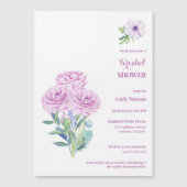 Ranunculus & Anemonen  Vrijgezellenfeest Magnetische Uitnodiging (Voorkant)