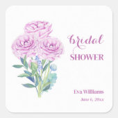 Ranunculus & Anemonen  Vrijgezellenfeest Vierkante Sticker (Voorkant)