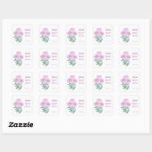 Ranunculus & Anemones Bruidsfeest Persoonlijk Vierkante Sticker (Vel)