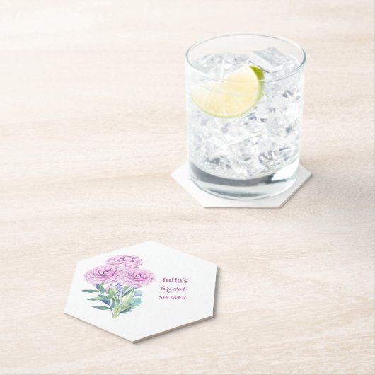 Ranunculus & Anemones Vrijgezellenfeest gepersonal Kartonnen Onderzetters (Insitu)