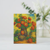 Ranunculus-ansichtkaart Briefkaart (Staand voorkant)