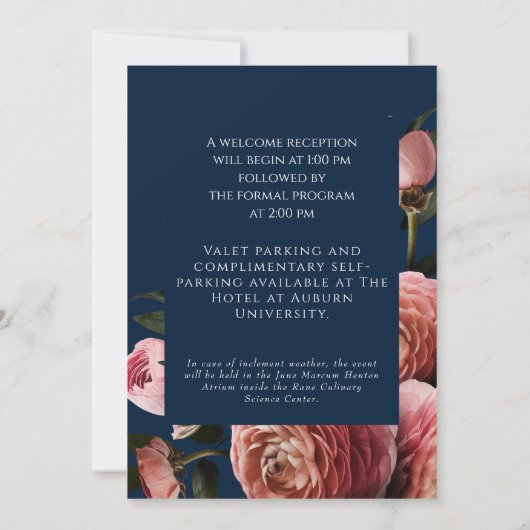 Ranunculus begrafenis herdenking 011124E Kaart (Achterkant)