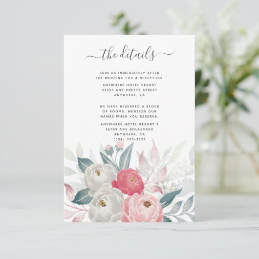 Ranunculus Bloem  Informatiekaartje (Staand voorkant)