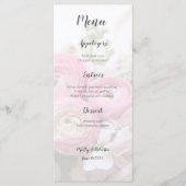 Ranunculus-bloemen met stammen en anemon menu (Voorkant)