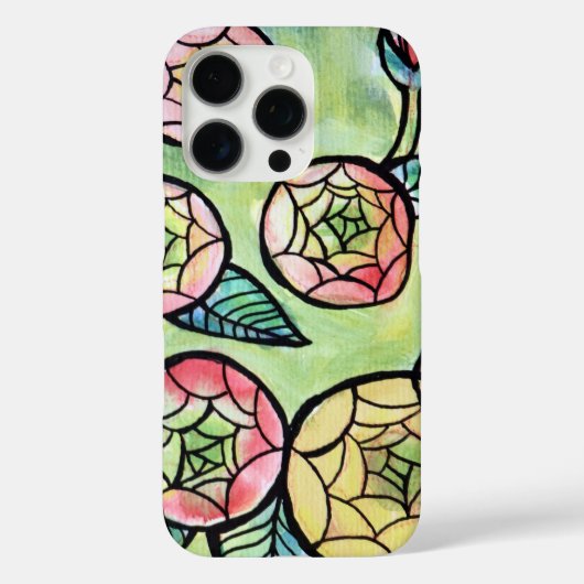 Ranunculus Bloemenillustratie Schattige Roze Bloem Case-Mate iPhone Case (Achterkant)