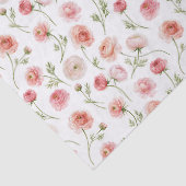 Ranunculus bloempatroon tissuepapier (Detail)