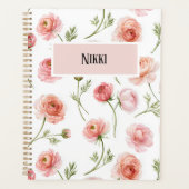 Ranunculus bloempatroonontwerp planner (Voorkant)