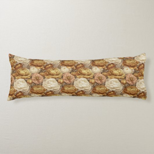 Ranunculus Boeket Doe-Het-Zelf Decoratie Botanisch Lichaamskussen (Voorkant)