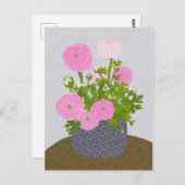 Ranunculus-Briefkaart Briefkaart (Voorkant / Achterkant)