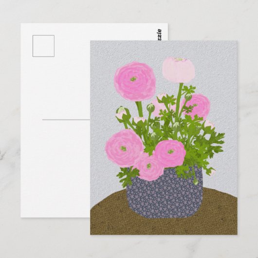 Ranunculus-Briefkaart Briefkaart (Voorkant / Achterkant)