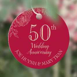 Ranunculus Chinees Jubileum Bedankjes Labels