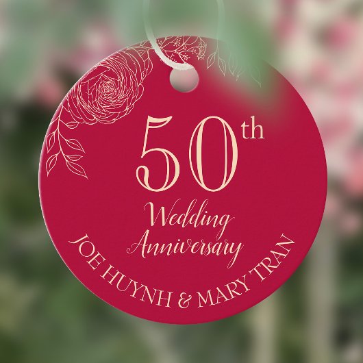 Ranunculus Chinees Jubileum Bedankjes Labels