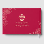 Ranunculus Chinese Huwelijksjubileum Gastenboek (Achterkant)