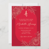 Ranunculus Chinese levensduur (Shou) Verjaardag Kaart (Voorkant)