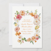 Ranunculus Citrus Summer Bruiloft Save the Date Kaart (Voorkant)