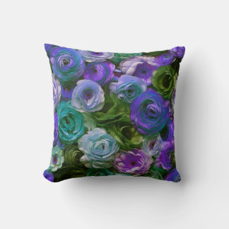 Ranunculus Flower Paarse Flower Bloemist Shop Deco Kussen