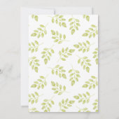 Ranunculus & Kant Peach Bloemen bruiloft uitnodigi Kaart (Achterkant)