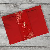 Ranunculus longevity Birthday Belly Band Portret Uitnodigingen Wikkel