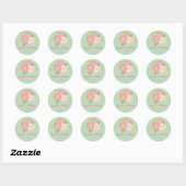 Ranunculus Mint Bloemenbruiloft Stickers (Vel)