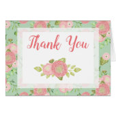 Ranunculus Mint Floral Spring bedankje (Voorkant Horizontaal)